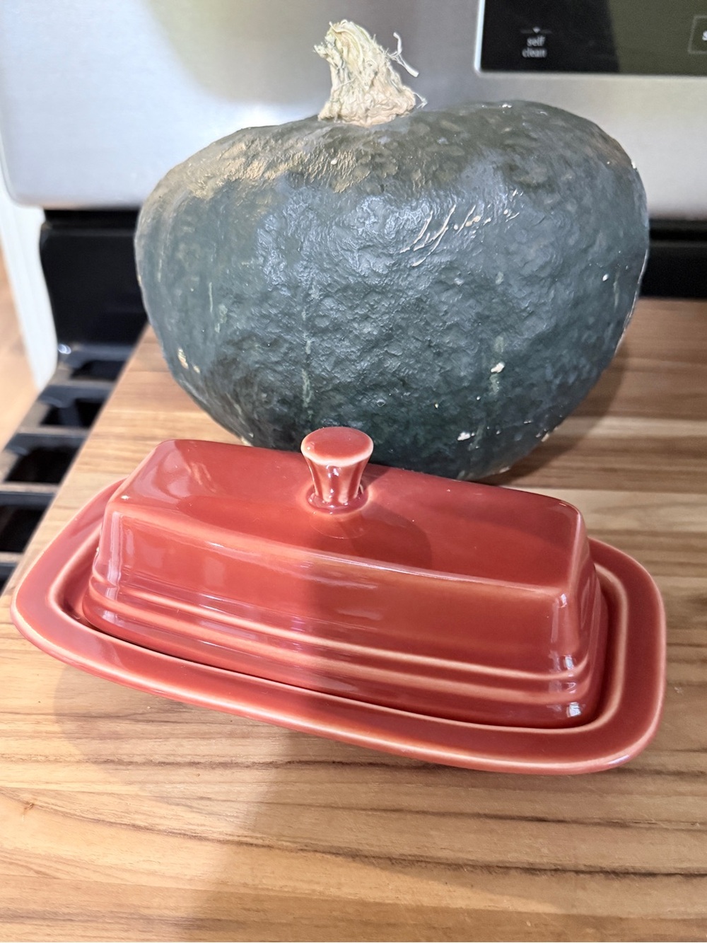 Fiestaware Butter Dish in Persimmon
